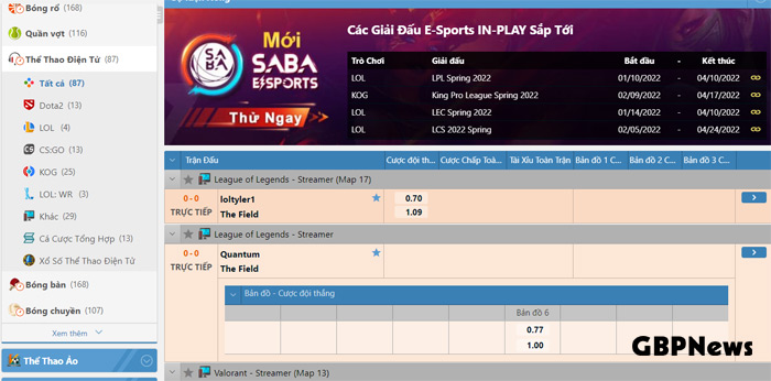 cá cược esport