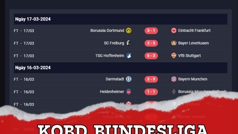 Có thể xem kết quả Bundesliga trên trang Bongdalive VC không?